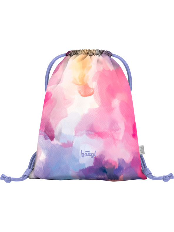 BAAGL  Pinkes Schulset - Rucksack, Mäppchen, Tasche Baagl Core Painting