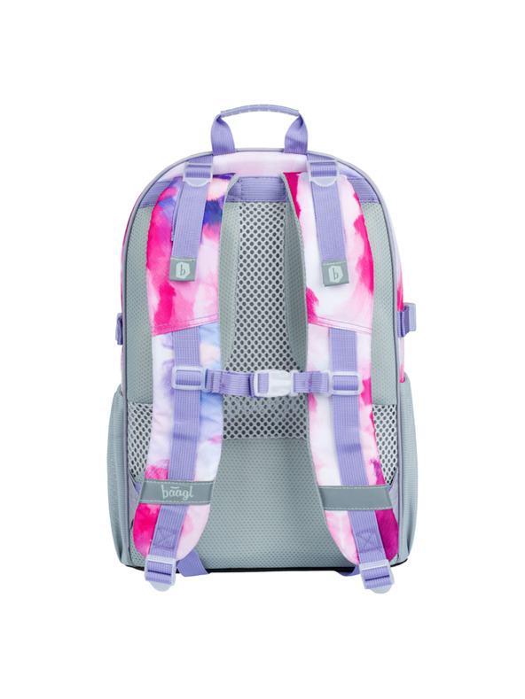 BAAGL  Pinkes Schulset - Rucksack, Mäppchen, Tasche Baagl Core Painting