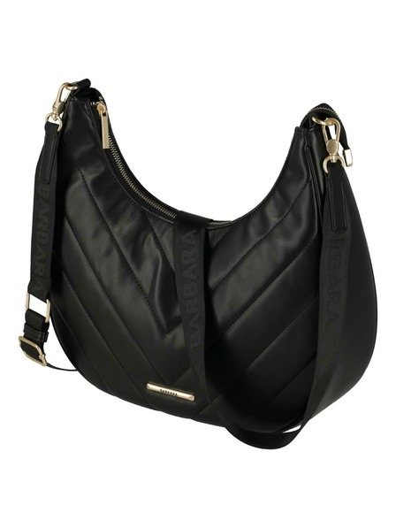 Travelite Handtasche Travelite BARBARA Cozy Hobo Bag Schwarz