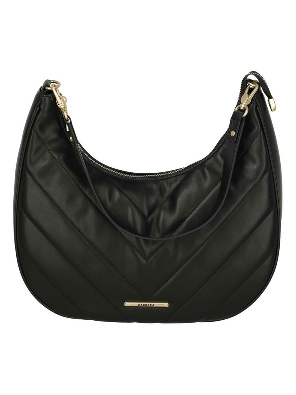 Travelite Handtasche Travelite BARBARA Cozy Hobo Bag Schwarz