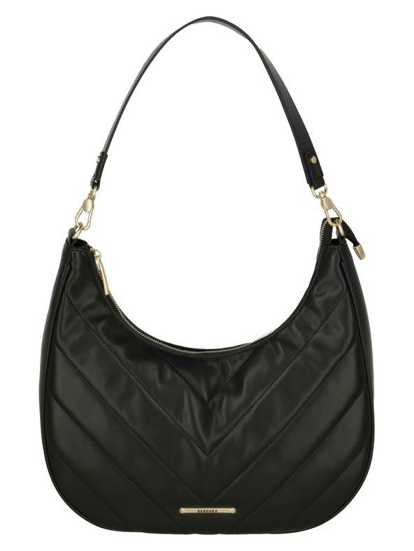 Travelite Handtasche Travelite BARBARA Cozy Hobo Bag Schwarz