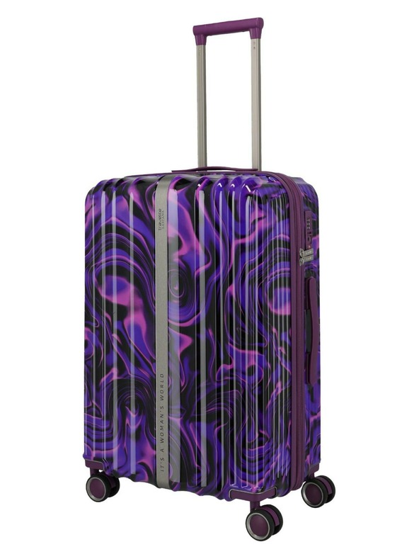 Travelite Reisekoffer Travelite Lascana Edition M Lila Wirbel