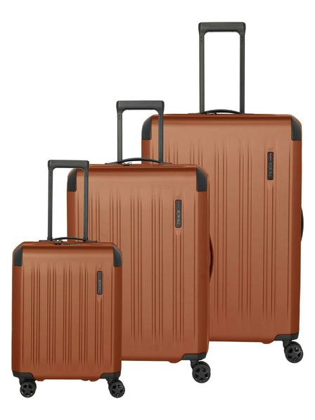 Travelite Reisekoffer-Set Travelite Dynamiic S,M,L Kupfer