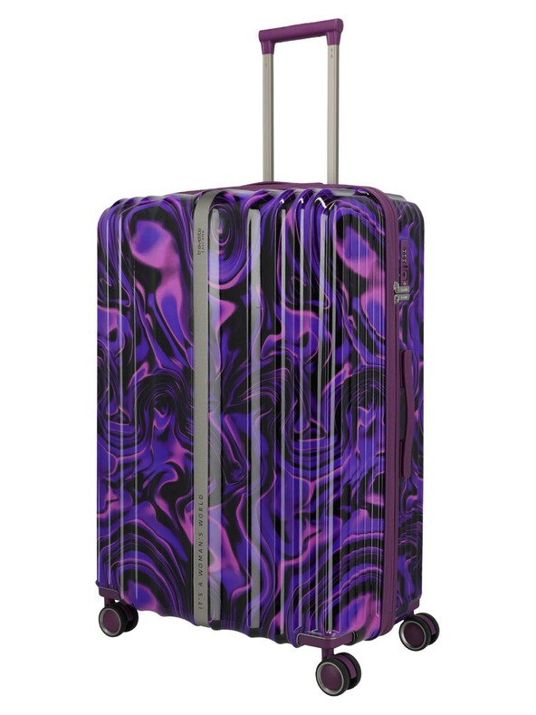 Travelite Reisekoffer Travelite Lascana Edition L Lila Wirbel
