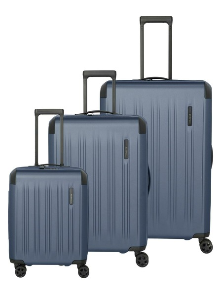 Travelite Reisekoffer-Set Travelite Dynamiic S,M,L erweiterbar Jeansblau