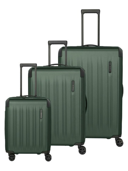 Travelite Reisekoffer-Set Travelite Dynamiic S,M,L erweiterbar Grün