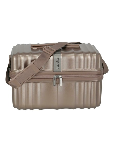 Travelite Kosmetiktasche Travelite Paros Beauty Case Cappuccino