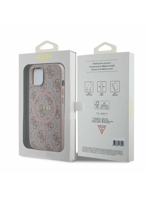 Guess Guess 4G Hardcase für iPhone 14 Pink