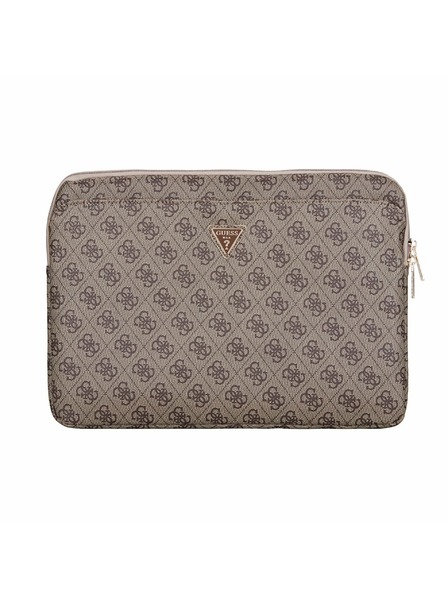 Guess Guess PU 4G Triangle Logo Notebook-Hülle 14" Braun