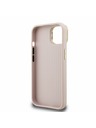 Guess Guess PU Grained 4G Logo Stand Kamera Rahmen Rückseite Hülle für iPhone 13 Pink