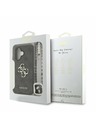 Guess Guess PU 4G Metal Logo Strap Rückseite Hülle für iPhone 16 Schwarz