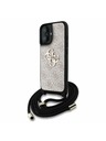 Guess Guess PU 4G Metal Logo Crossbody Riemen Rückseite Hülle für iPhone 16 Pink