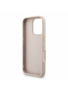 Guess Guess PU 4G Metal Logo Strap Rückseite Hülle für iPhone 16 Pro Max Pink
