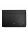 Guess Guess Saffiano Triangle Metal Logo Computer Sleeve 13/14" Schwarz