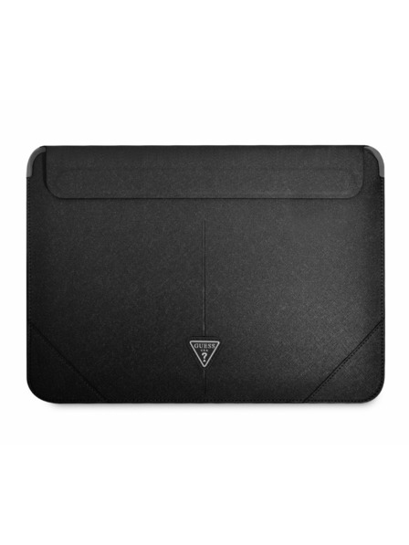 Guess Guess Saffiano Triangle Metal Logo Computer Sleeve 13/14" Schwarz