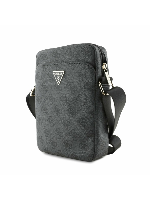 Guess Guess PU 4G Triangle Logo Tasche 8" Schwarz