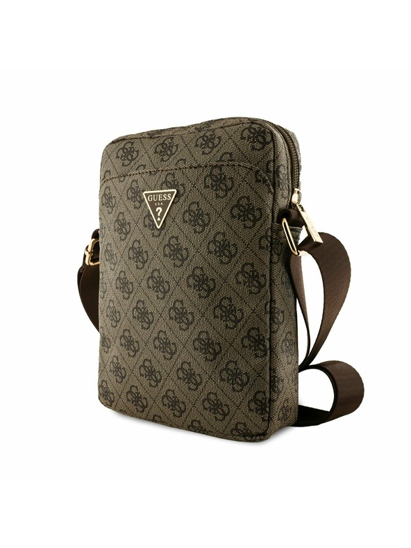 Guess Guess PU 4G Triangle Logo Tasche 8" Braun