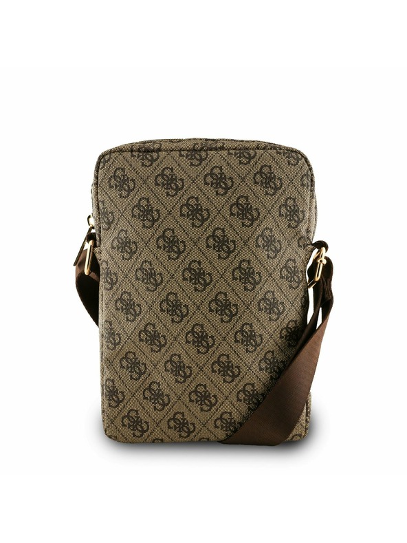 Guess Guess PU 4G Triangle Logo Tasche 8" Braun