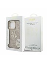 Guess Guess PU 4G Metal Logo Stand Kamera-Rahmen Rückseite Hülle für iPhone 16 Pro Pink