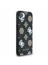 Guess Guess PU 4G Pfingstrose MagSafe Rückseite Hülle für iPhone 16e Schwarz