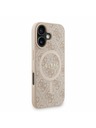 Guess Guess PU Leder 4G Farbiger Ring Riemen MagSafe Rückseite Hülle für iPhone 16 Pink