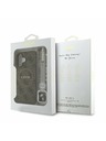 Guess Guess PU Leder 4G Farbiger Ring Riemen MagSafe Rückseite Hülle für iPhone 16 Braun