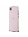 Guess Guess PU Genarbtes Klassisches Logo MagSafe Rückseite Hülle für iPhone 16e Rosa