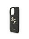 Guess Guess PU 4G Metall-Logo Riemen Rückseite Hülle für iPhone 16 Pro Schwarz