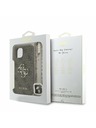 Guess Guess PU 4G Metall-Logo Riemen Rückseite Hülle für iPhone 15 Braun