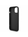 Guess Guess PU 4G Metall-Logo Riemen Rückseite Hülle für iPhone 15 Schwarz