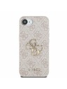 Guess Guess PU 4G Metall-Logo Rückseite Hülle für iPhone 16e Rosa