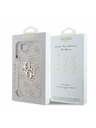 Guess Guess PU 4G Metall-Logo Rückseite Hülle für iPhone 16e Rosa