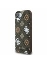 Guess Guess PU 4G Pfingstrose MagSafe Rückseite Hülle für iPhone 16e Braun