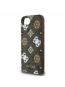 Guess Guess PU 4G Pfingstrose MagSafe Rückseite Hülle für iPhone 16e Braun
