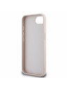 Guess Guess PU Genarbte 4G Metall-Logo Rückseite Hülle für iPhone 16e Pink