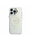 Guess Guess PC/TPU Verchromter Stand Kamera Rahmen MagSafe Rückseite Hülle mit auswechselbarem Hintergrund für iPhone 16 Pro Max