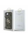 Guess Guess PU 4G Metall-Logo Rückseite Hülle für iPhone 16e Braun