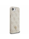 Guess Guess PU 4G Kleines Metall-Logo MagSafe Rückseite Hülle für iPhone 16e Pink