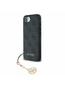 Guess Guess 4G Charm Rückseite Hülle für iPhone 16e Ton in Ton Grau