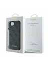 Guess Guess 4G Charm Rückseite Hülle für iPhone 16e Ton in Ton Grau