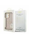 Guess Guess PU Genarbtes 4G Logo Ständer Kamerarahmen Rückseite Hülle für iPhone 16 Pink