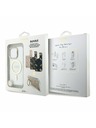 Guess Guess PC/TPU Verchromter Ständer Kamerarahmen MagSafe Rückseite Hülle mit auswechselbarem Hintergrund für iPhone 16 Pro