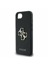Guess Guess PU Grained 4G Metall Logo Rückseite Hülle für iPhone 16e Black