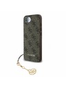 Guess Guess 4G Charm Rückseite Hülle für iPhone 16e Tone on Tone Brown