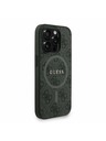 Guess Guess PU Leder 4G Farbiger Ring Riemen MagSafe Rückseite Hülle für iPhone 15 Pro Black