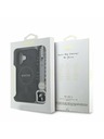 Guess Guess PU Leder 4G Farbiger Ring Riemen MagSafe Rückseite Hülle für iPhone 16 Black
