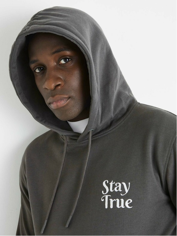 Celio Grauer Herren-Kapuzenpullover Celio