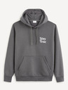 Celio Grauer Herren-Kapuzenpullover Celio
