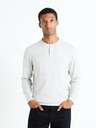 Celio Hellgrauer Herren-Basic-Pullover Celio Fepax