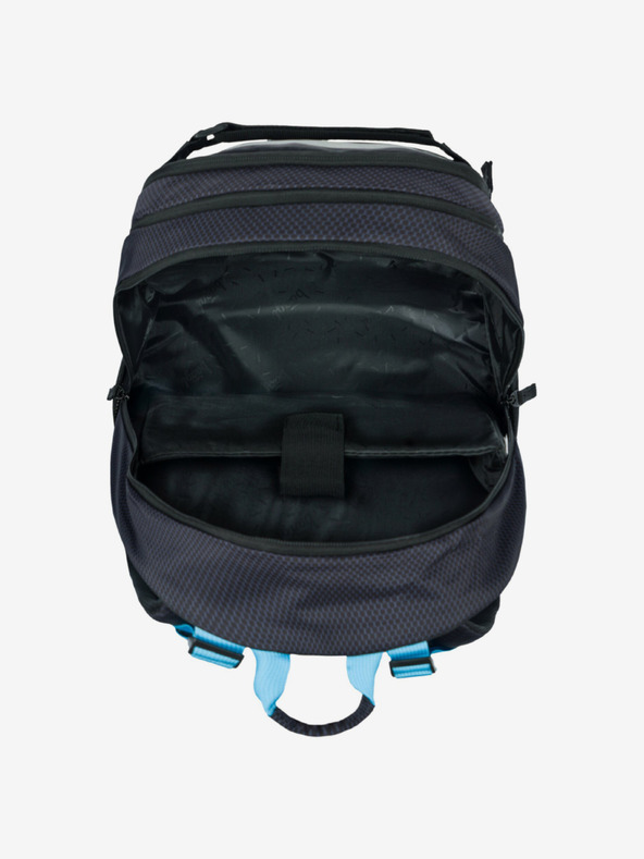 BAAGL  Schwarzes 3er Set Skate Bluelight: Rucksack, Mäppchen, Tasche Baagl